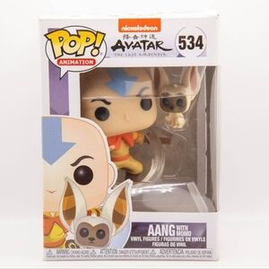 Funko Pops Nickelodeon Avatar: The Last Airbender #534 Aang & Momo (GUC)